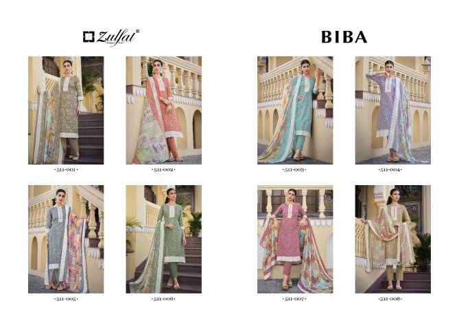 Biba By Zulfat Cotton Dress Material Catalog
